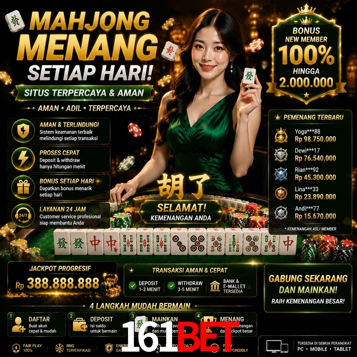 Cassino 161Bet - mesas ao vivo e jogos